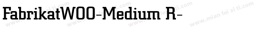 FabrikatW00-Medium R字体转换